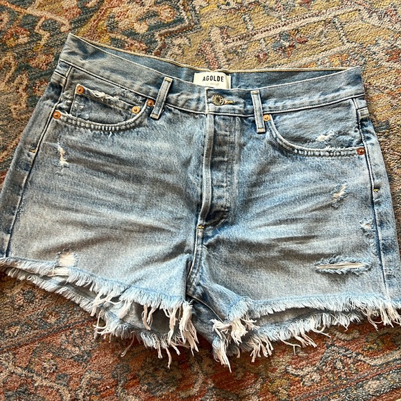 Agolde Pants - Agolde distressed Jeanshorts Sz 29 (Sz 8 US)